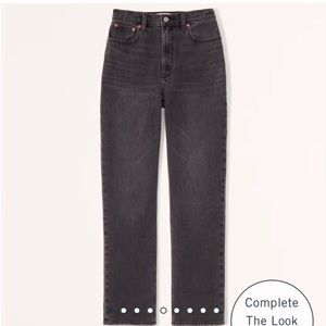 Abercrombie 90's straight ultra high rise curve love